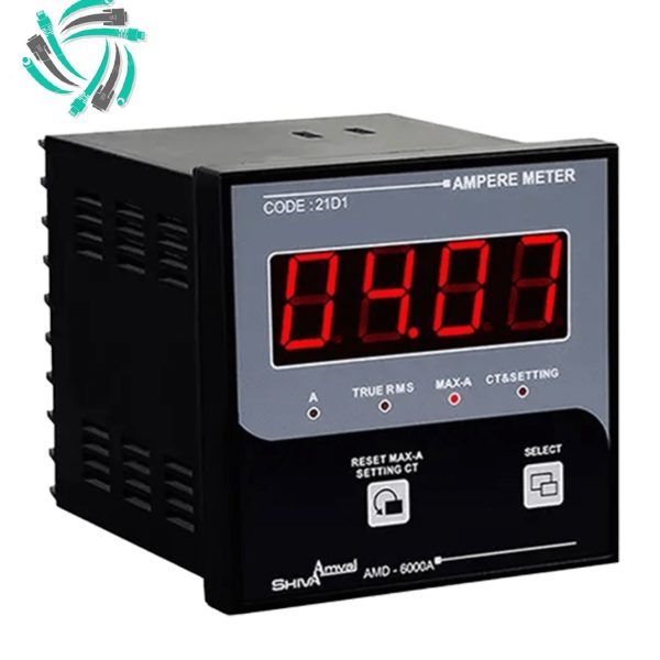 آمپر متر تکی 96 دیجیتال شیوا امواج کد 21D1