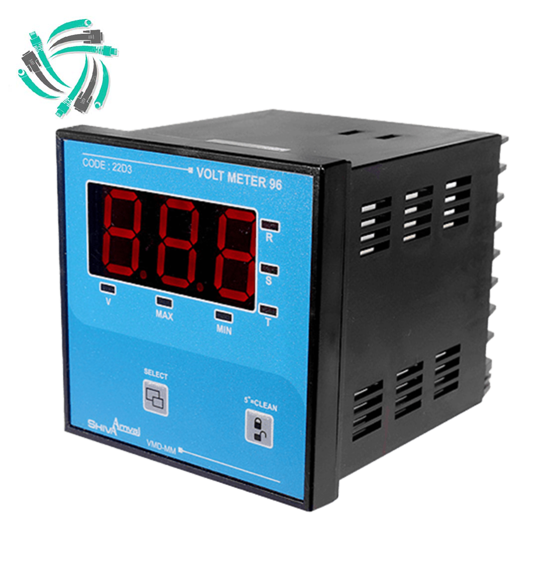 ولت متر تکی 96 دیجیتال شیوا امواج کد 22D3