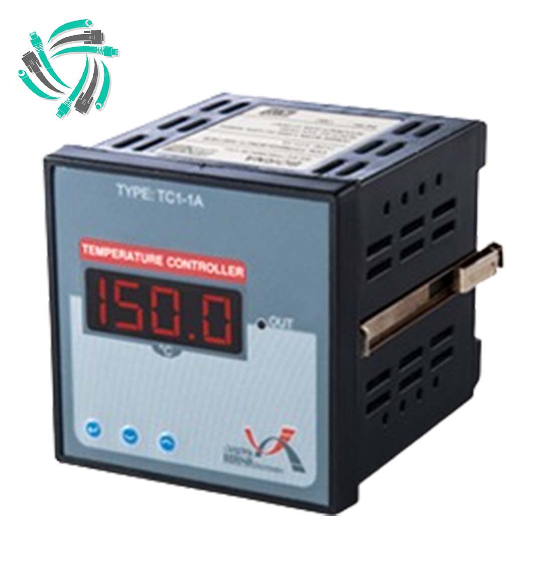 ترموکنترلر 50- تا 150+ جهت سنسورPT100 تک رله ای 9696 مدل TC1-1A برنا الکترونیک