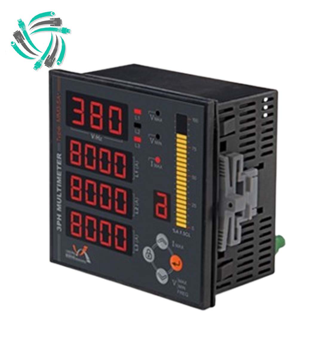 مولتی متر سه فاز مدل +MM3-5A برنا الکترونیک مولتی متر سه فاز مدل +MM3-5A برنا الکترونیک